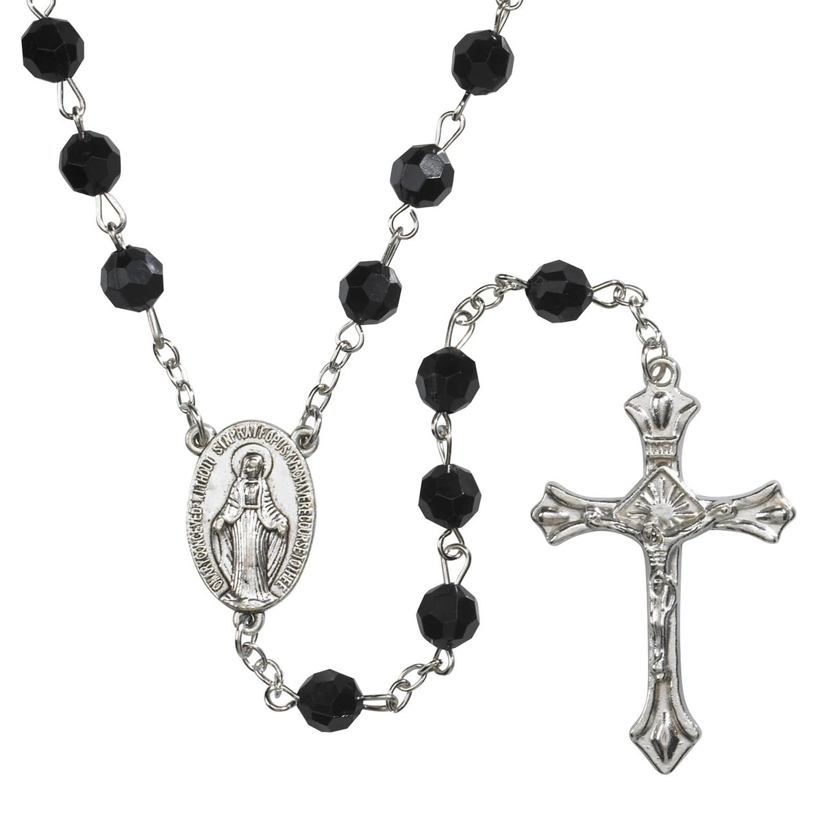 Rosary - Acrylic Faceted Rosary 12/pk