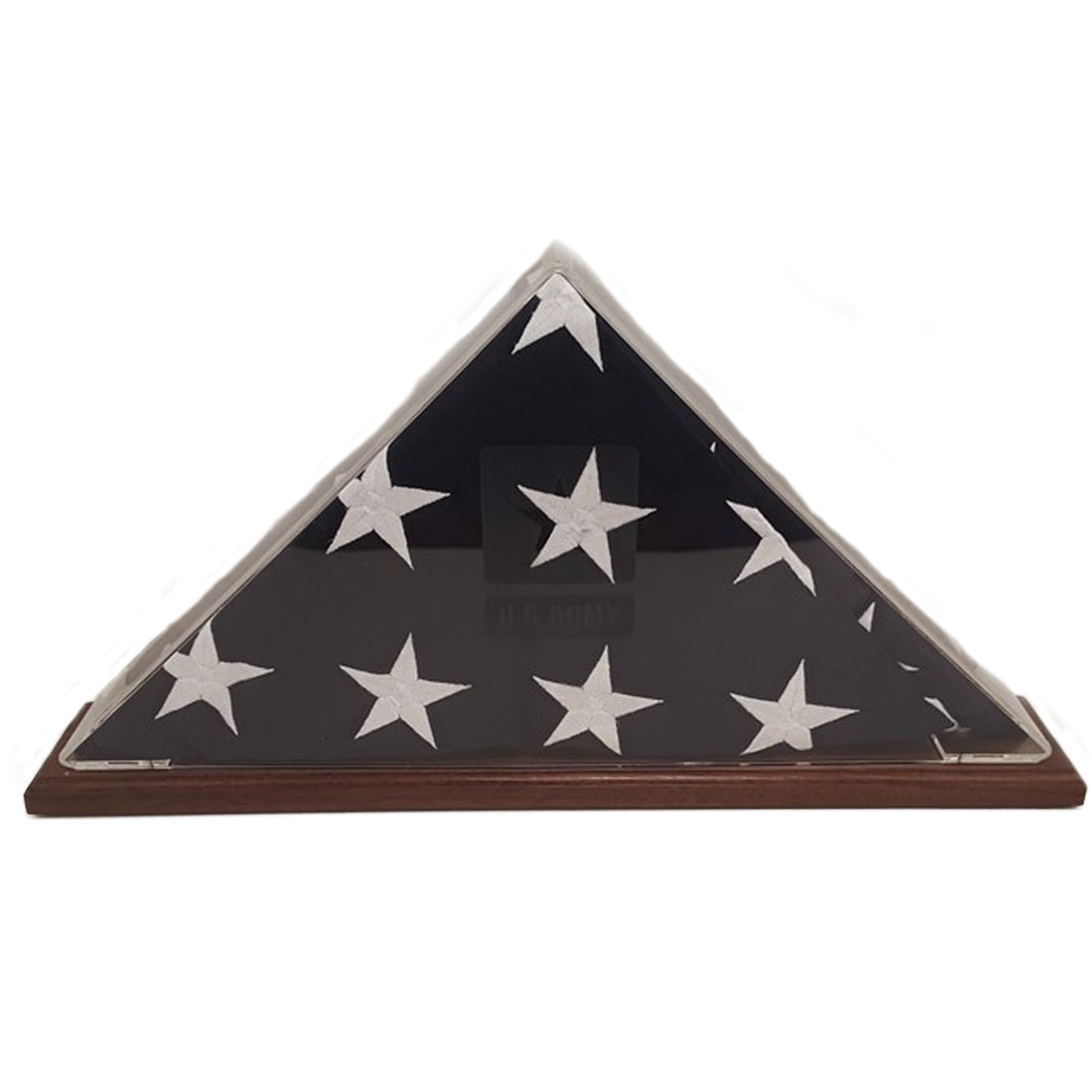 Flag Cases Acrylic with Wood Base