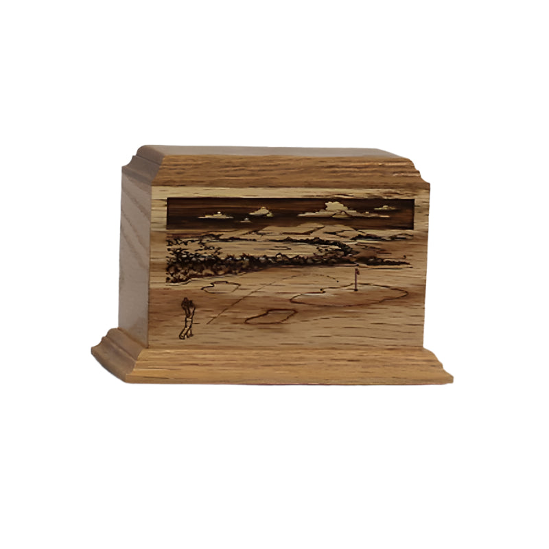 Golf To The Green Wood Keepsake