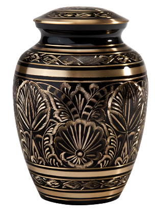 Gee Motif Solid Brass Urn