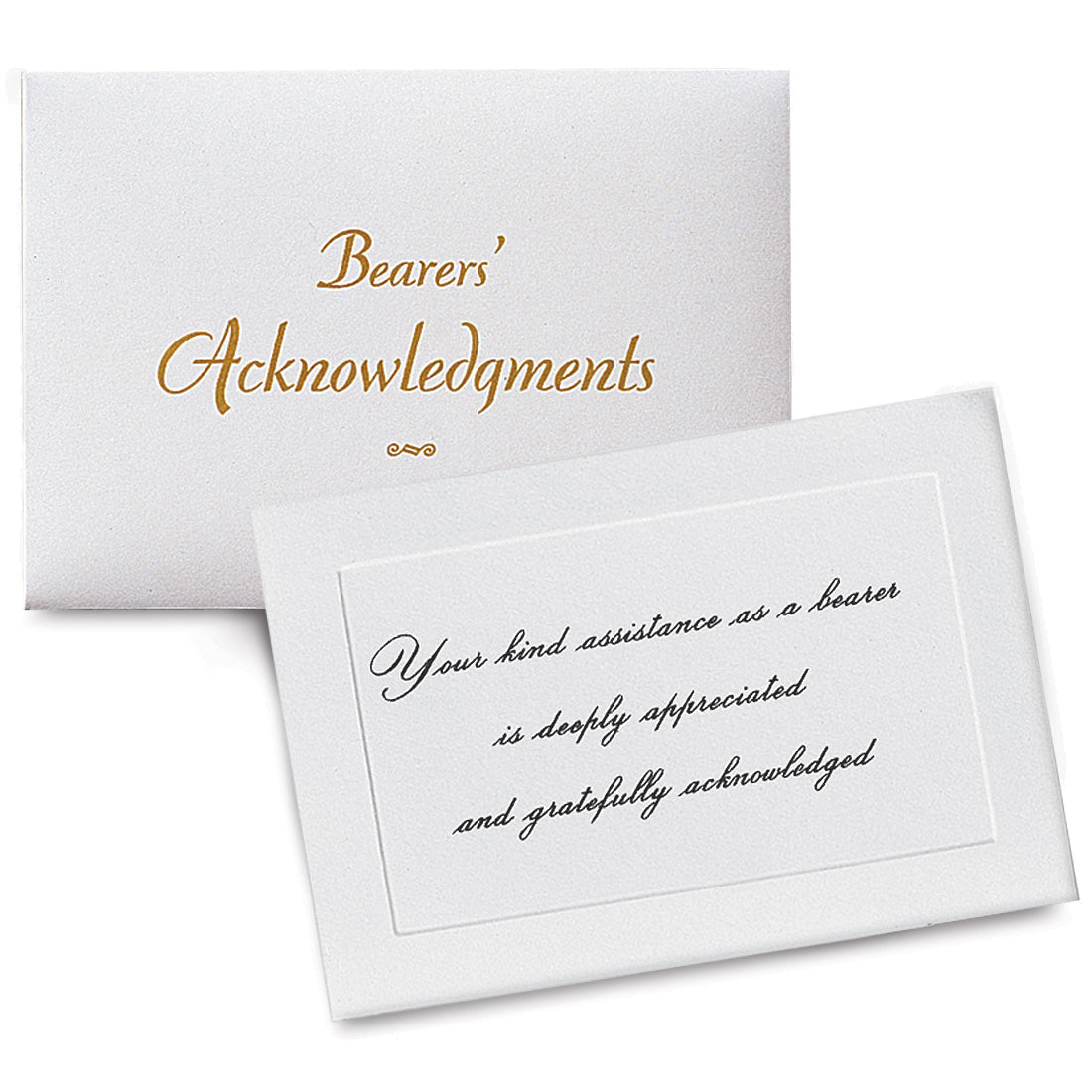 Acknowledgment Card - Pallbearer