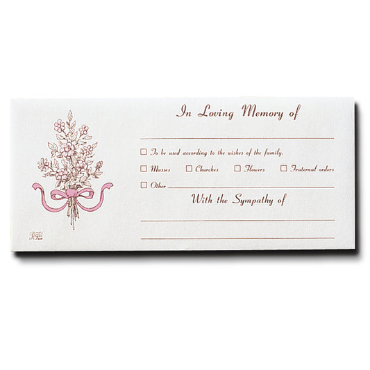 Floral Bequest Envelope