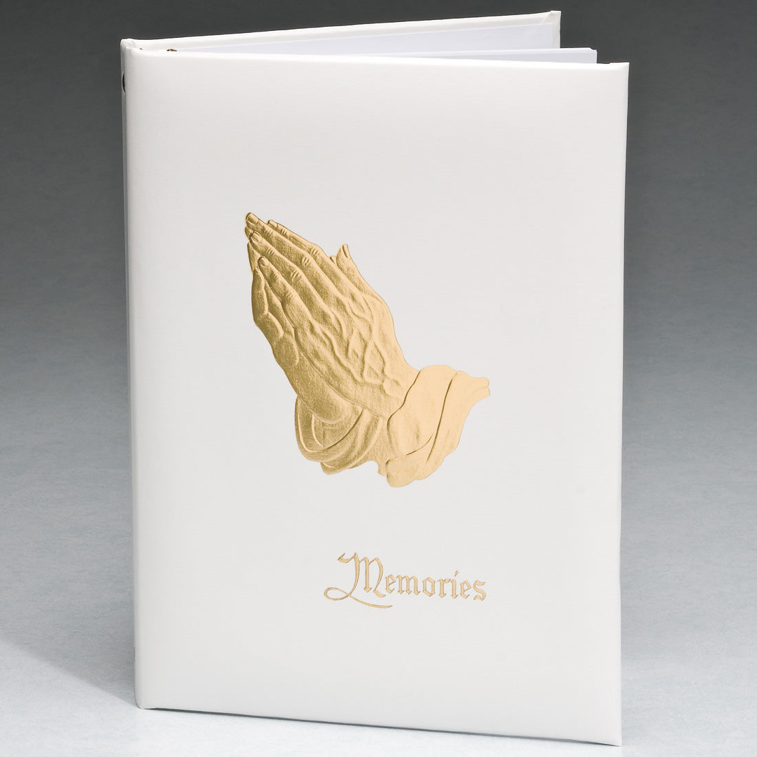 Foil Praying Hands Leatherette – Register Book