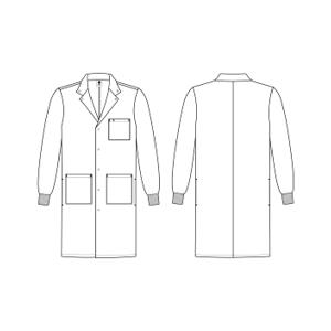 Unisex Full Length Lab Coats White