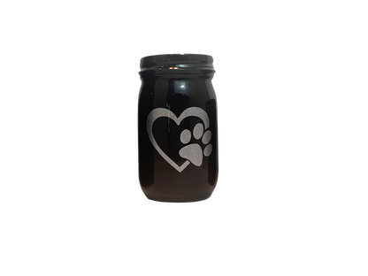 Ceramic Pawfect Heart Pet Urn