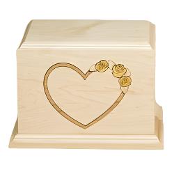 At Home in our Hearts Wood Urns