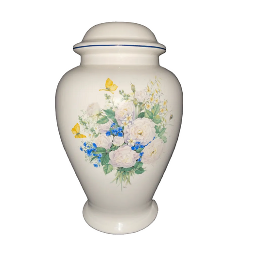 Butterfly Whispers Ceramic Urn