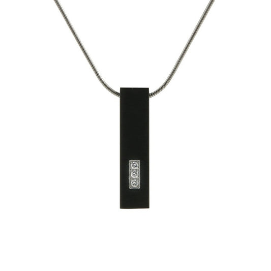 Onyx Pillar w/Cubic Zirconia's