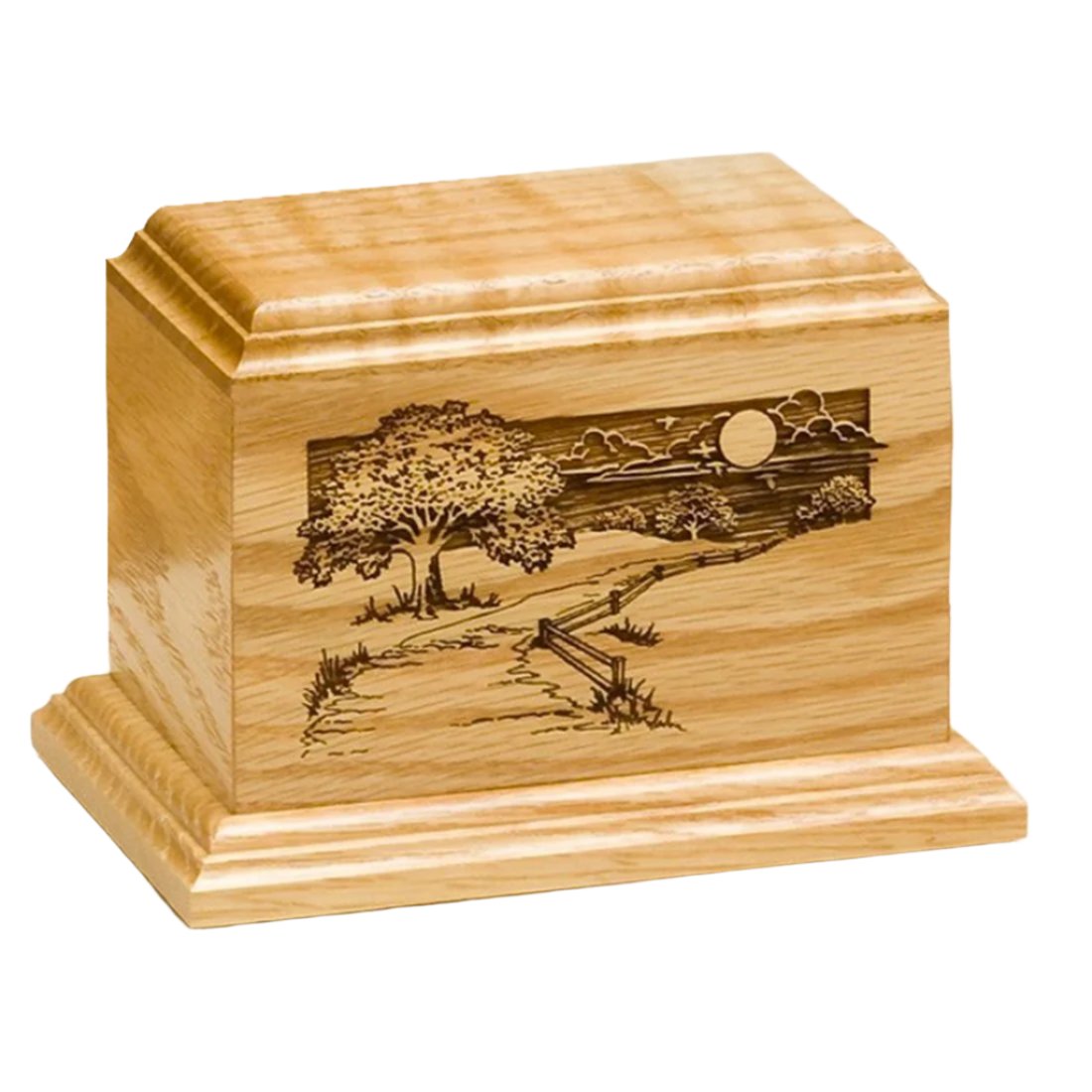 Country Paths Wood Urns