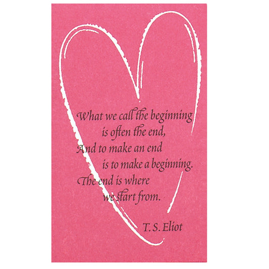 Beginning and End Prayer Cards