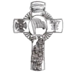 Firefighter Cross Urn Applique