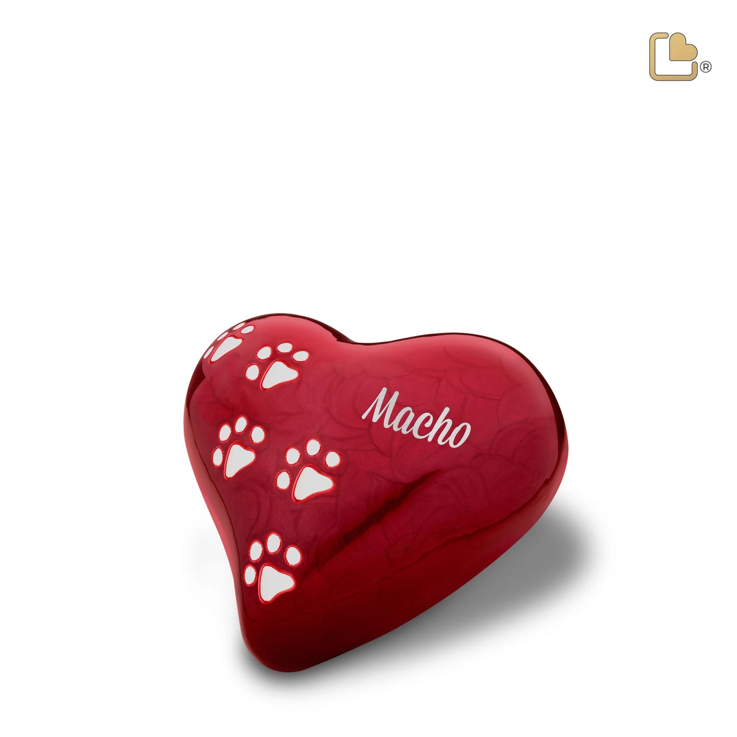 LoveUrns® Love Paw Red Heart