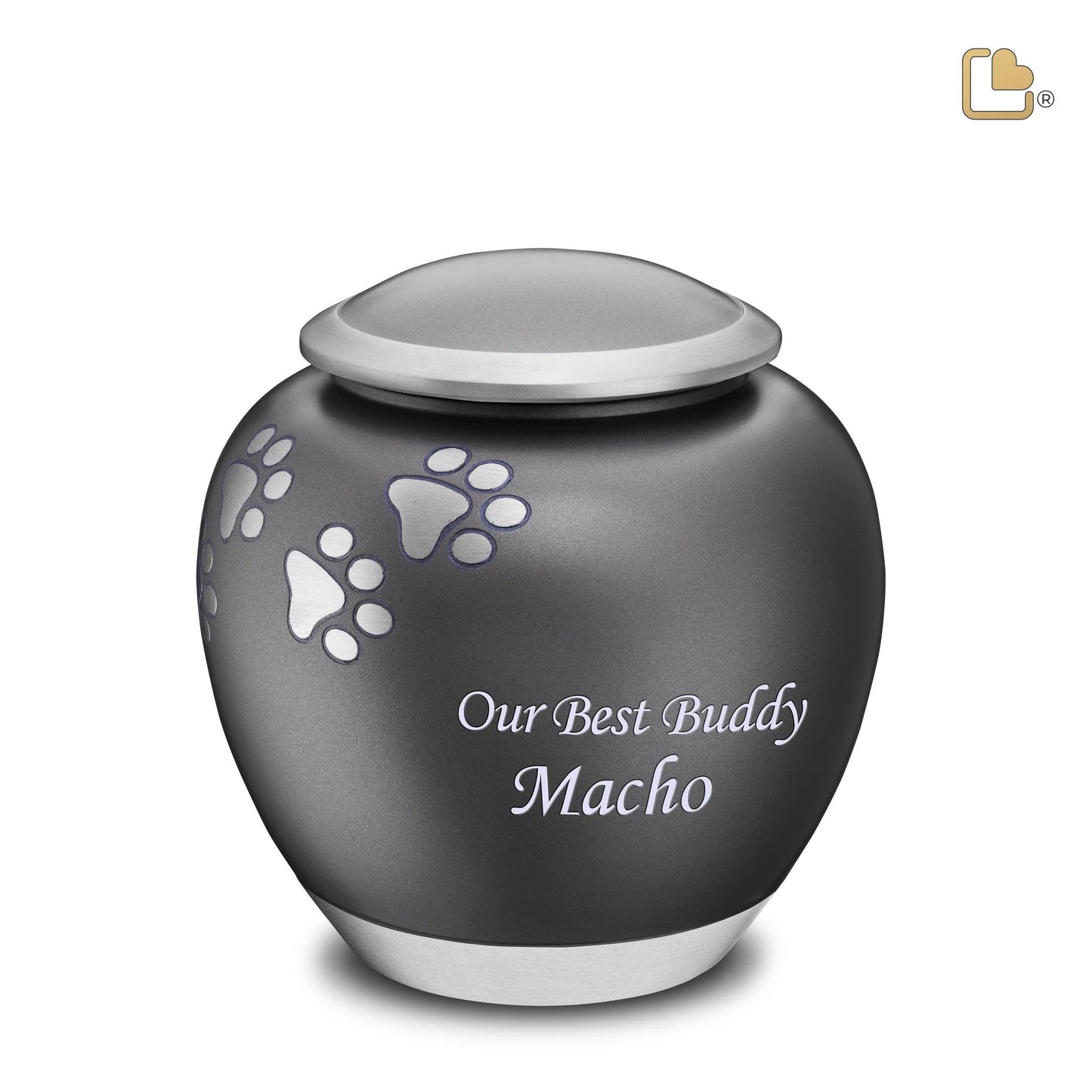 LoveUrns® Shadow Pawprint Pet Urn