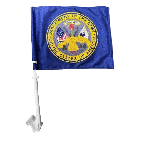 Military Lead Car Flag