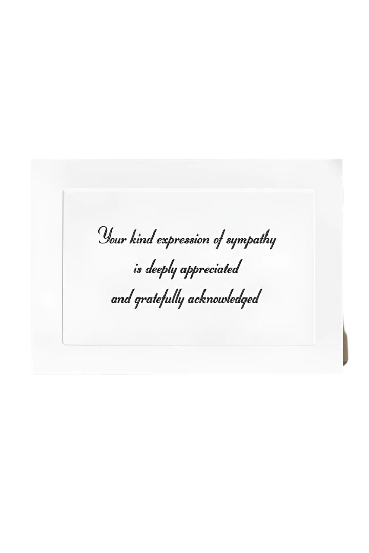 Acknowledgment Standard Print Embossed Panel