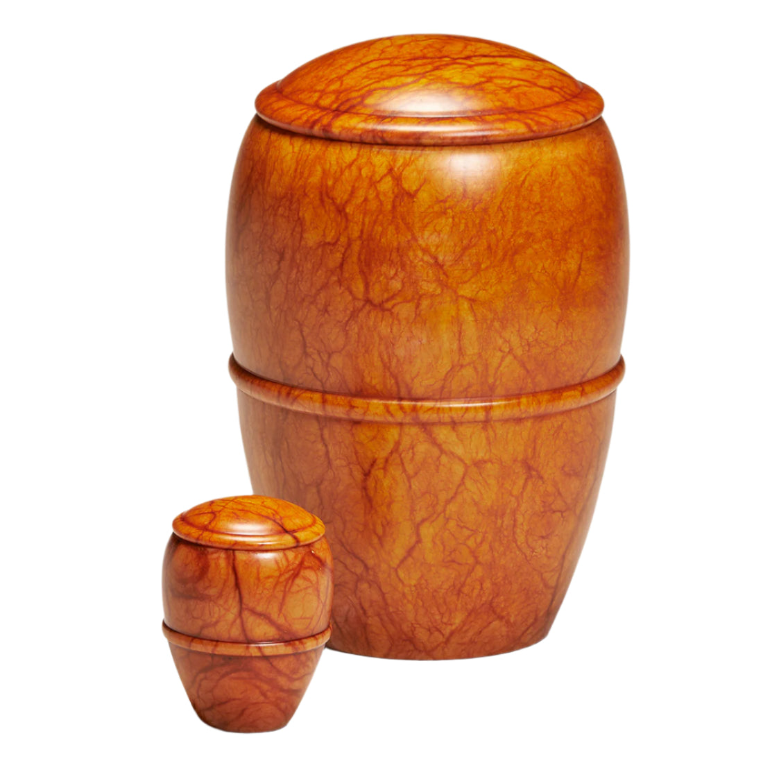 Canyon Sunset Alabaster Stone Urn from Spain
