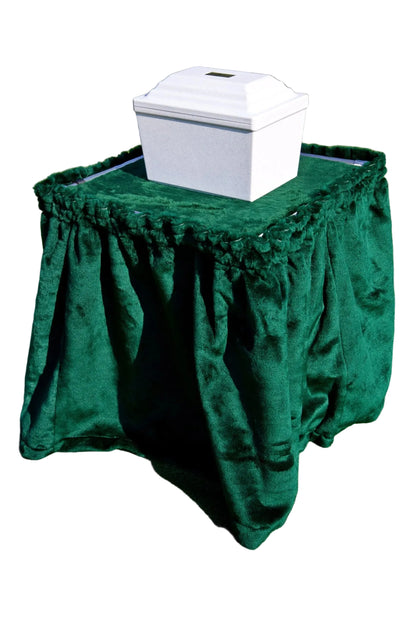Cremation Committal Stand & Drape Set 18″X18″X18″