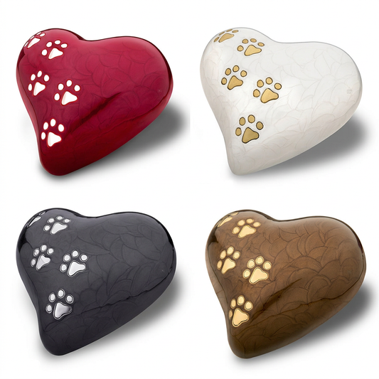 Love Paw Heart four-color collage