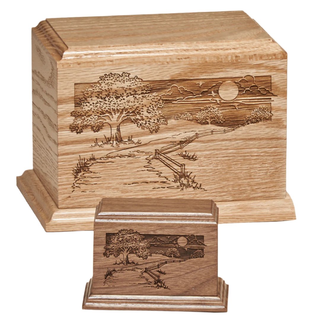 Country Paths Wood Urns