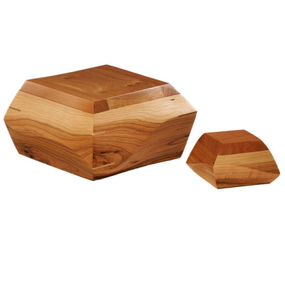 Sculpted Wood Urns